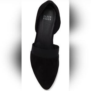 Eileen Fisher Hilly Wedge d'Orsay Pump Black 10 M
